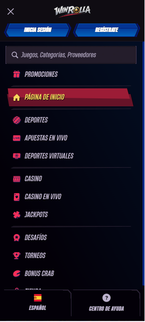 Menú principal & navegación rápida
